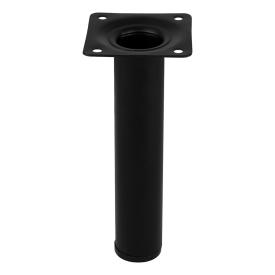 Ножка мебельная для стола круглая (черная) 30*150 мм L61R15BL30