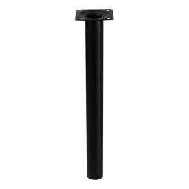 Ножка мебельная для стола круглая (черная) 30*300 мм L61R30BL30