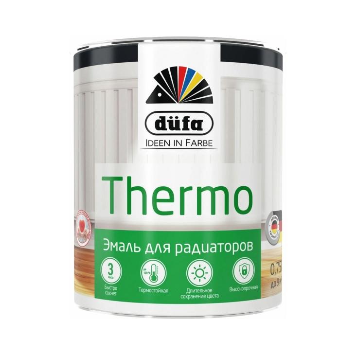 Эмаль "Dufa" Retail thermo для отопительных приборов бел 750мл