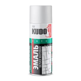 Аэрозоль KUDO эмаль белая матовая 520 мл