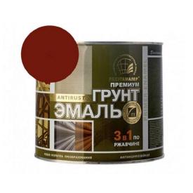 Грунт-эмаль 3 в1 РадугаМалер красно-коричневая 6 кг