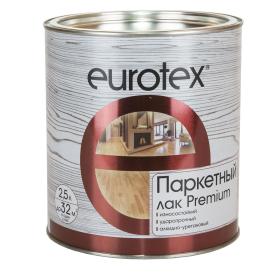 Лак паркетный Eurotex Premium бесцветный глянцевый 2,5 л