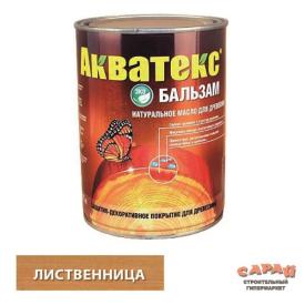 Акватекс-бальзам (натуральное масло для древесины) лиственница 0,75 л