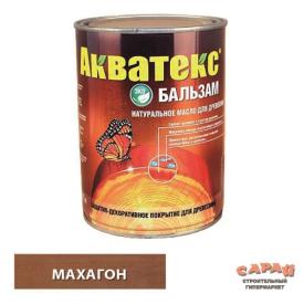 Акватекс-бальзам (натуральное масло для древесины) махагон 0,75 л