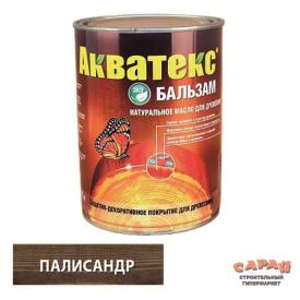Акватекс-бальзам (натуральное масло для древесины) палисандр 0,75 л