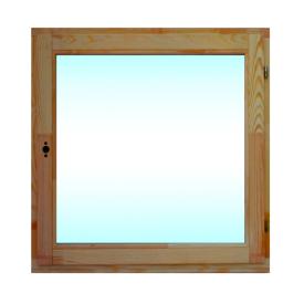 Окно деревянное со стеклопакетом ОД ОСП 1000 х 1000 мм ВИТРИНА+