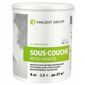 Грунтовка Vincent Decor Су-куш микро гранит 4 кг