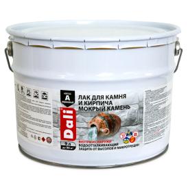 Лак для камня и кирпича Dali Мокрый Камень бесцветный 9 л