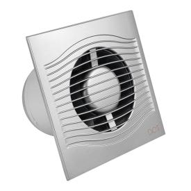 Вентилятор осевой вытяжной с обратным клапаном D 100, декоративный SLIM 4C dark gray metal