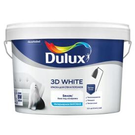 Краска Dulux 3D для стен и потолков,White мат BW 2,5л