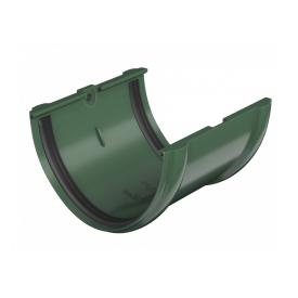 Соединитель желоба ПВХ ТН 125 мм зеленый