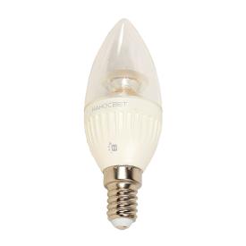 Лампа светодиодная (LED) Наносвет Crystal LC-CDCL-6.5/Е14/827, свеча, Е14, 480Lm, 2700К, Ra80