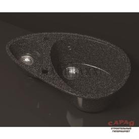 Мойка Granit MARR кварц ЭммаZ13 Q4 чёрная 780х491х210мм