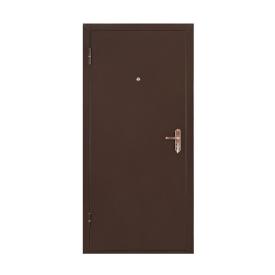 Дверь металлическая СПЕЦ 950x2050мм L антик медь/итальянский орех