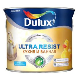Краска Dulux Ultra Resist Кухня и Ванная мат BW 2,5л