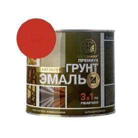 Радуга Грунт-эмаль красная 6 кг 3в1