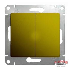 Выключатель 2-кл. Glossa сх. 5 фисташк. SchE GSL001051