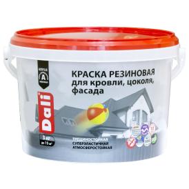 Краска резиновая для кровли, цоколя, фасада  "DALI" серый 3 кг