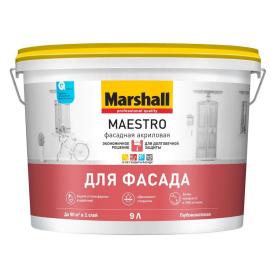 Краска Marshall Maestro Фасадная Акриловая глуб/мат BW 9л