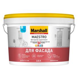 Краска Marshall Maestro Фасадная Акриловая глуб/мат BW 2,5л