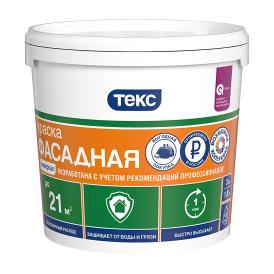 Краска ВД фасадная Текс Универсал, белая, 3кг