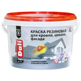 Краска резиновая для кровли, цоколя, фасада  "DALI" база С 3 кг