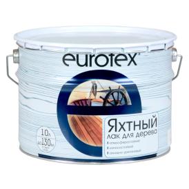 Лак яхтный Eurotex бесцветный глянцевый 10л