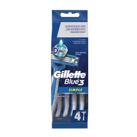 Станки Gillette Blue Simple3 одноразовые 4шт