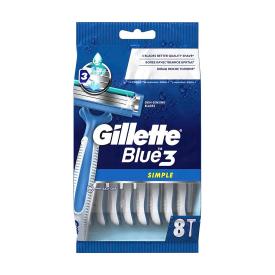 Станки Gillette Blue Simple3 одноразовые 8шт
