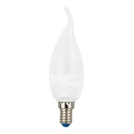 Лампа светодиодная Е14 7Вт (4000К) цв.свеч.белый "свеча на ветру" LED-CW37 7W/NW/E14/FR PLP01WH серия ЯРКАЯ