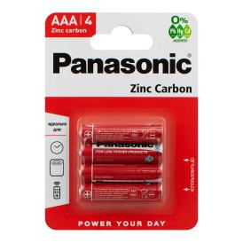 Батарейка солевая R03 (AA) Zinc Carbon 1.5В  PANASONIC (4шт)