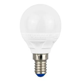 Лампа светодиодная белый свет.шар Е14 7Вт LED-G45 7W/NW/E14/FR PLP01WH  Uniel ЯРКАЯ