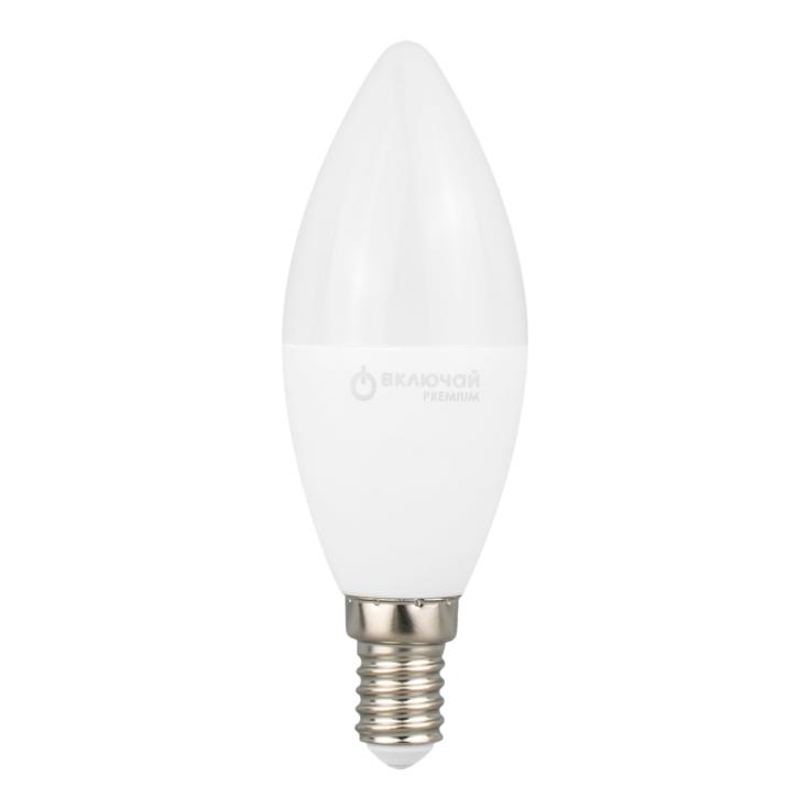 Лампа LED свеча 10W E14 4000K 220V Включай LED OPTI C37-10W-E14-W