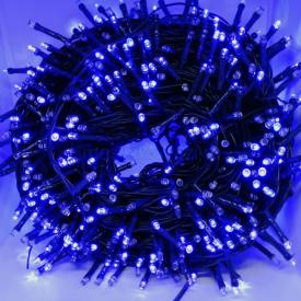 Гирлянда светодиодная уличная LED синяя 8 режимов 120 ламп 11м