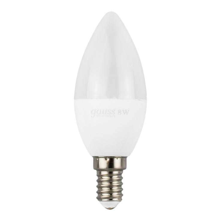 Лампа светодиодная LED Elementary Candle 8Вт 560Лм E14 6500К Gauss 33138