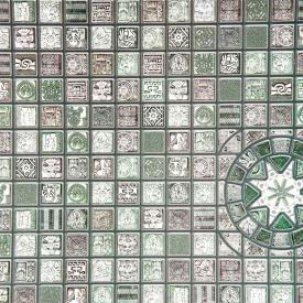 Панель ПВХ Мозаика Медальон олива 955х480 мм
