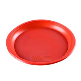 Набор тарелок одноразовых Мистерия красные 12 шт 210 мм