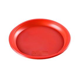 Набор тарелок одноразовых десертных Мистерия красные 12 шт 170 мм