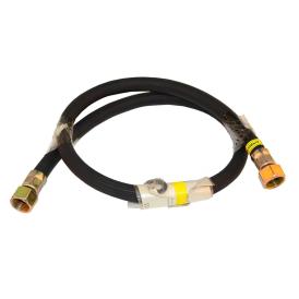 Подводка для газа резиновая черная 1/2" 2 м ВР/ВР MP-У