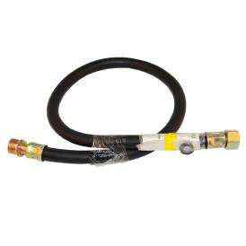 Подводка для газа резиновая черная 1/2" 0,87 м ВР/НР MP-У