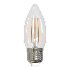 Лампа светодиод.диммируемая LED-C35-5W/WW/E14/CL/DIM 450Лм GLA01TR Форма "свеча", прозрачная. Серия Air. Теплый белый свет (3000K). Картон. ТМ Uniel
