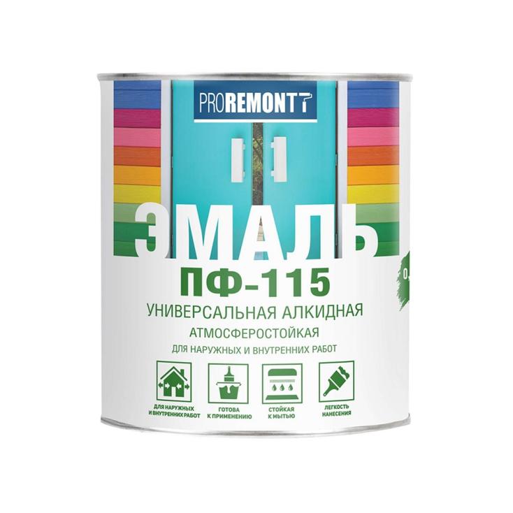 Эмаль ПФ-115 PROREMONT синий 0,9 кг Л-С