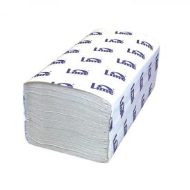 Полотенца бумажные 1 сл. 200 шт  23х24см V укладки Lime
