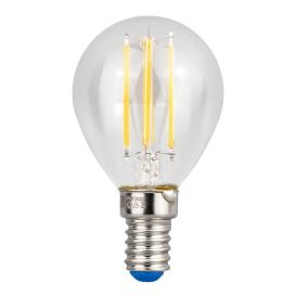 Лампа светодиодная диммируемая LED-P45-5W/WW/E14/CL/DIM GLA01TR. Форма "шар", прозр.Серия Ai 3000К