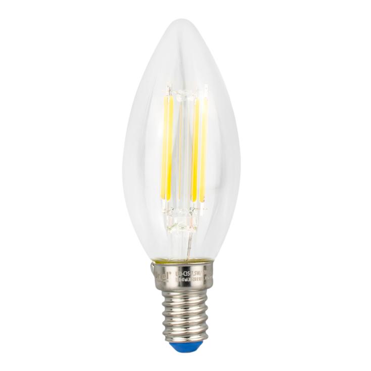 Лампа светодиодная Uniel LED-C35-7,5W/NW/E14/CL 745Лм GLA01TR Лампа светодиодная Uniel 4000K