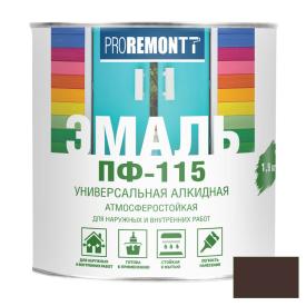 Эмаль ПФ-115 PROREMONTT шоколадно-коричневый 1,9 кг Л-С