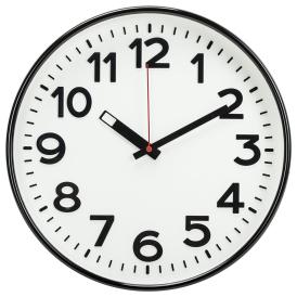 Часы настенные Тройка классика d 30,5 см черные 78770783
