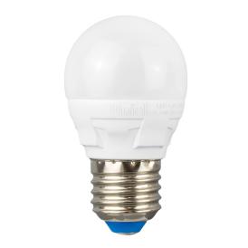 Лампа светодиодная белый свет.шар Е27 7Вт LED-G45 7W/NW/E27/FR PLP01WH  Uniel ЯРКАЯ