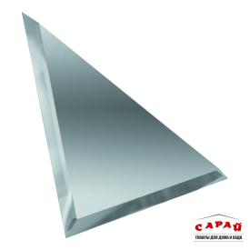 Плитка зеркальная треугольная серебро с фацетом 10 мм  180*180мм ТЗС1-01/СУ-18 под заказ