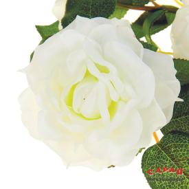 Цветок искусственный Роза белая 10003Б